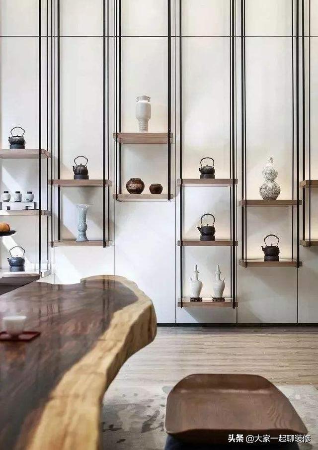 家里本人弄了一个茶室，墙面何如安置，要挂画吗？