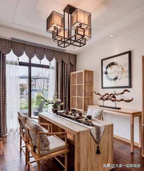 家里本人弄了一个茶室，墙面何如安置，要挂画吗？