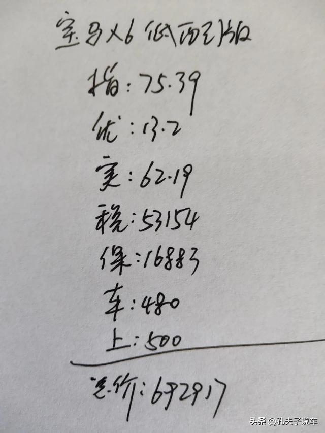 宝马X6新车如今要几钱？