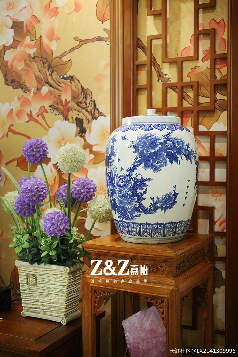 深业滨江半岛133平中式拆修效果图--灿烂风华