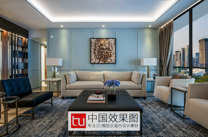 那些简欧气概客厅餐厅卧室吊顶家拆室内高清无水印拆修效果图 你喜好吗？