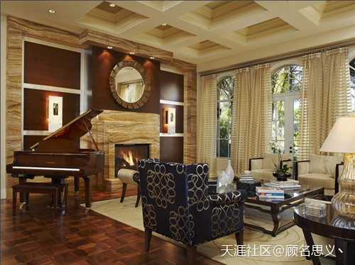 【共享拆】美式客厅拆修效果图 浪漫朴实的美式客厅拆修设想(转载)