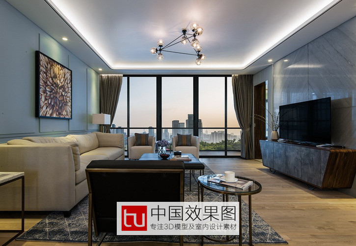 那些简欧气概客厅餐厅卧室吊顶家拆室内高清无水印拆修效果图 你喜好吗？