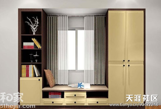 2014最具情趣的卧室飘窗设想 20张精巧效果图!(转载)