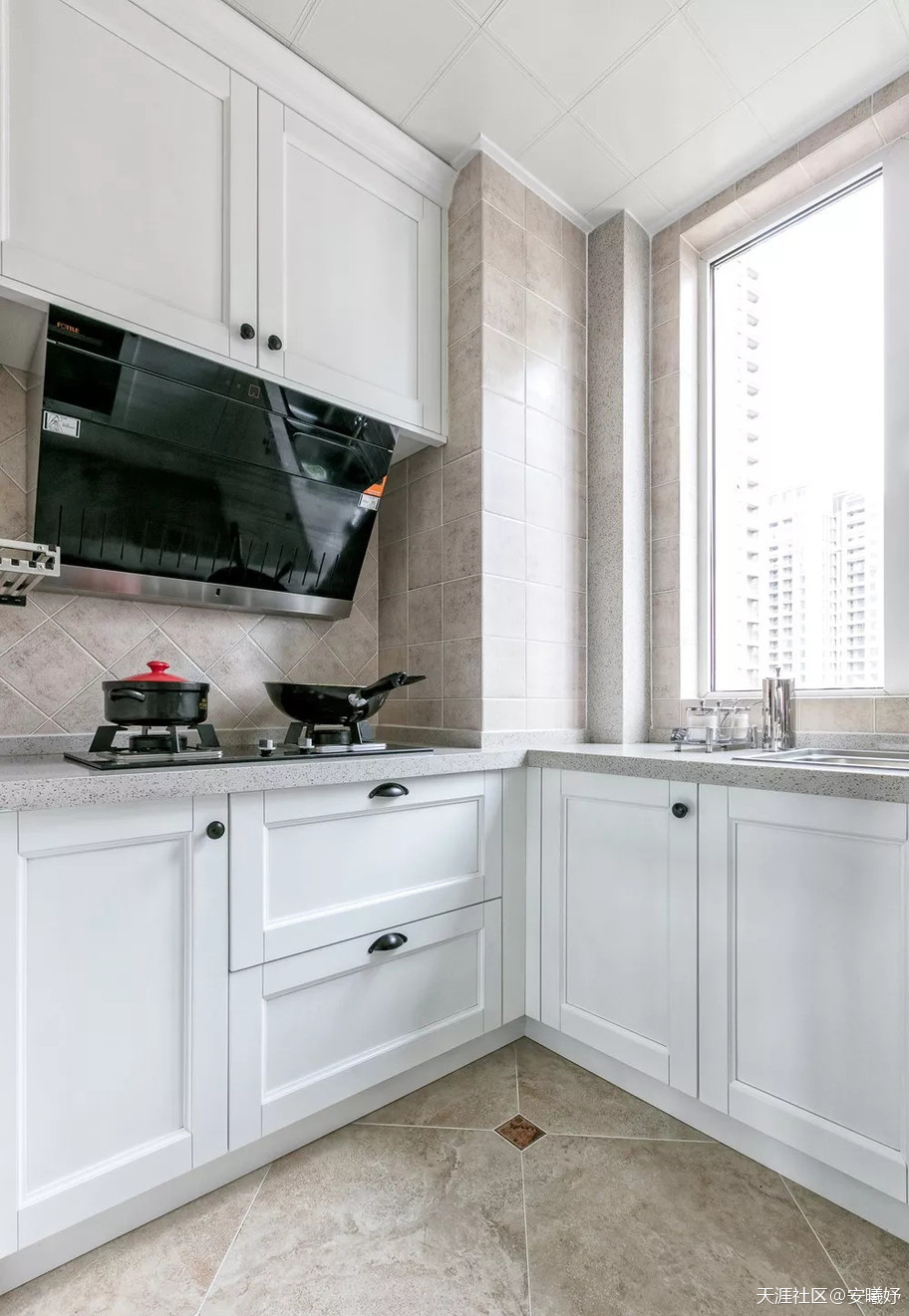 110㎡的美式气概拆修，主卧美成一道光景！