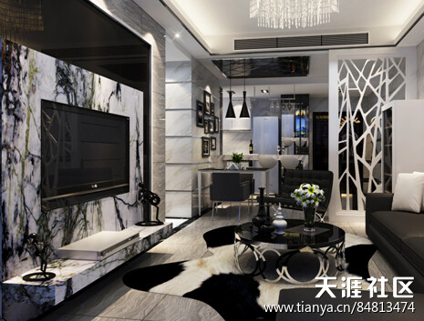 深圳大坪客厅拆修效果图，遇品网室内设想拆修平台(转载)