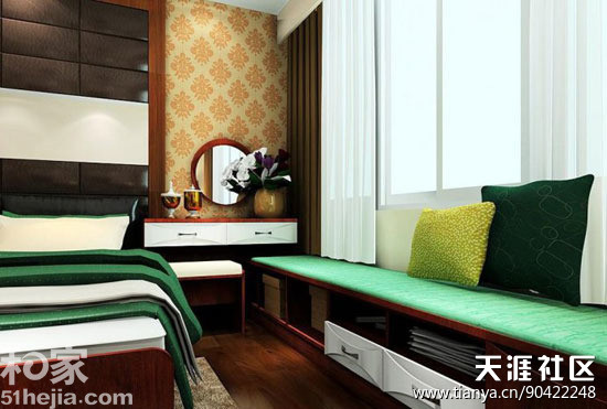 2014最具情趣的卧室飘窗设想 20张精巧效果图!(转载)