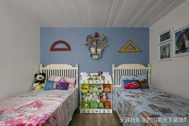 100㎡文雅美式拆修，主卧实心美呆了！(转载)