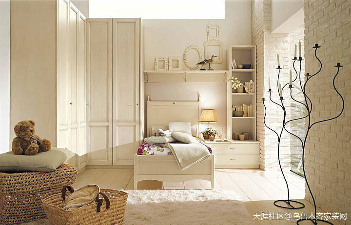 乌鲁木齐最流行的简欧卧室拆修效果图