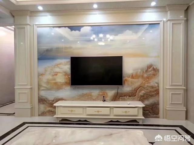 客厅比力大，电视布景墙如何弄都雅？