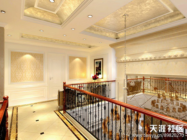 温哥华丛林别墅简欧气概拆修设想效果图