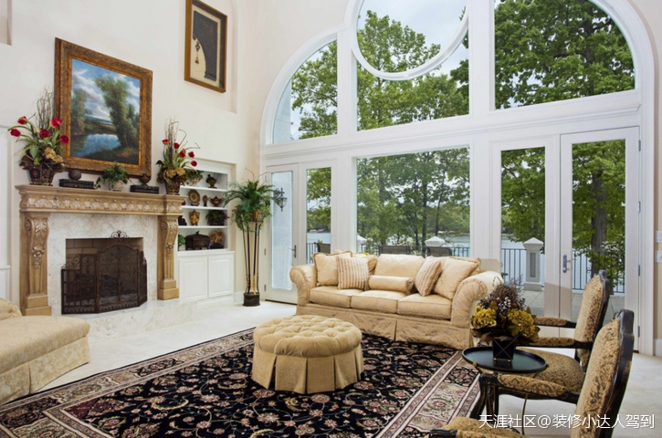 2017年长沙粉饰公司80-160平方米田园气概的客厅效果图