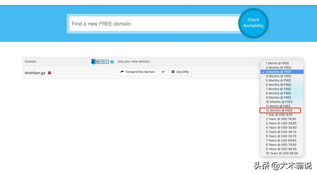 若何申请免费域名？