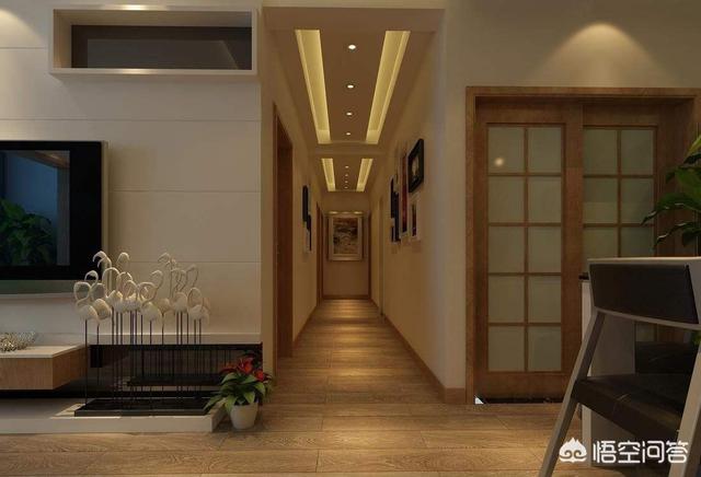 客厅的过道该若何吊顶？
