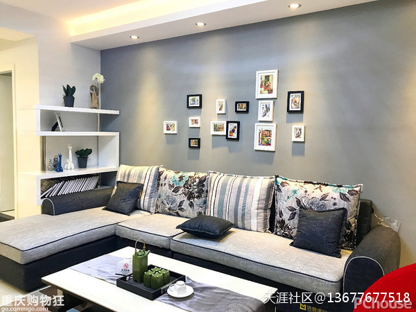 [图家粉饰实景案例】现代简约拆修气概 · 黑白灰时髦元素