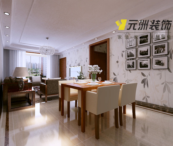 石家庄奥北公元A户型129平现代简约拆修案例图，美美的~