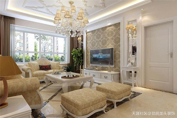 金色抱负简欧气概效果图