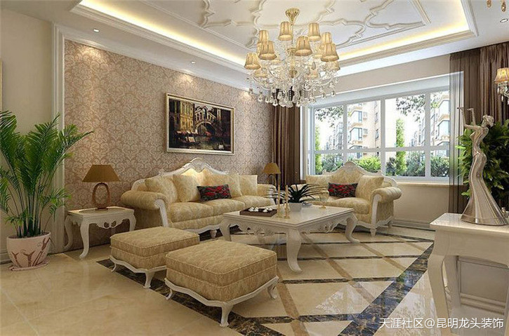 金色抱负简欧气概效果图