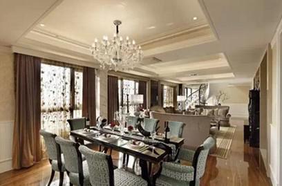 2015时髦欧式餐厅拆修效果图