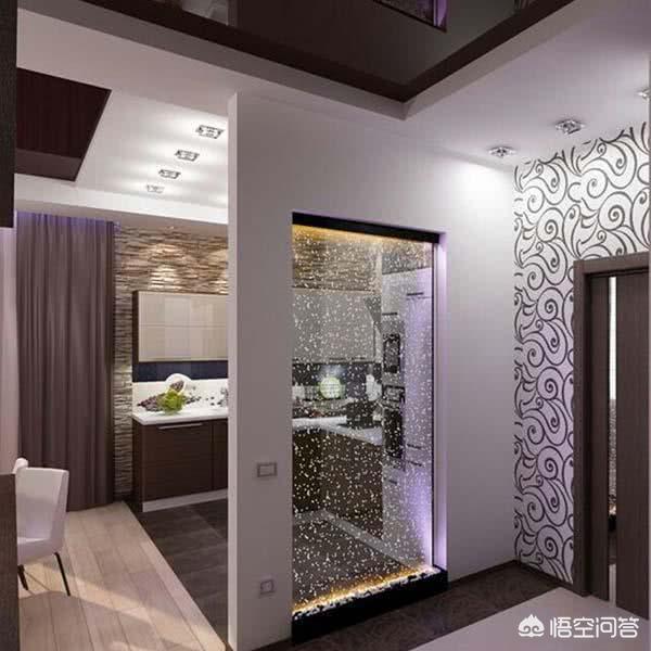 入户门对着客厅怎么办，用什么隔绝距离比力好？