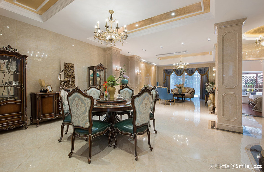 简欧气概的别墅拆修设想，为你打造你所热爱的家