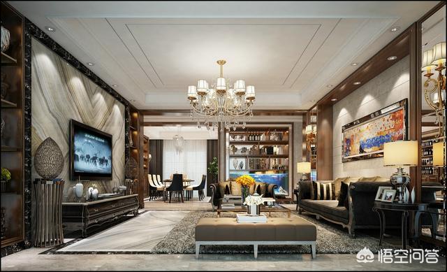 简欧气概的客厅怎么拆修更好？