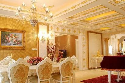 2015时髦欧式餐厅拆修效果图