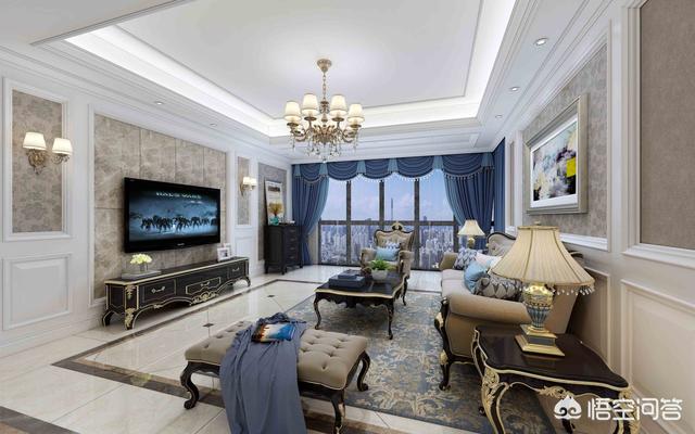 简欧气概的客厅怎么拆修更好？