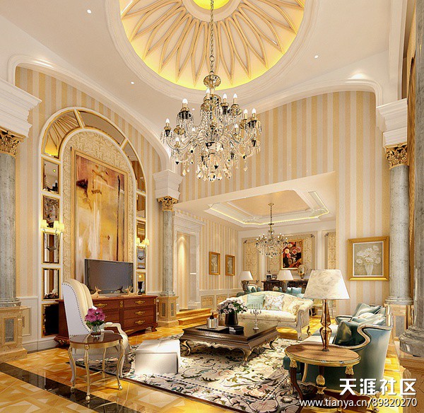 北京御墅法度欧式新古典拆修效果图