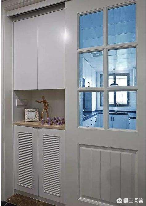 2米宽的厨房门洞，想做成厨房门与鞋柜一体的能够吗？