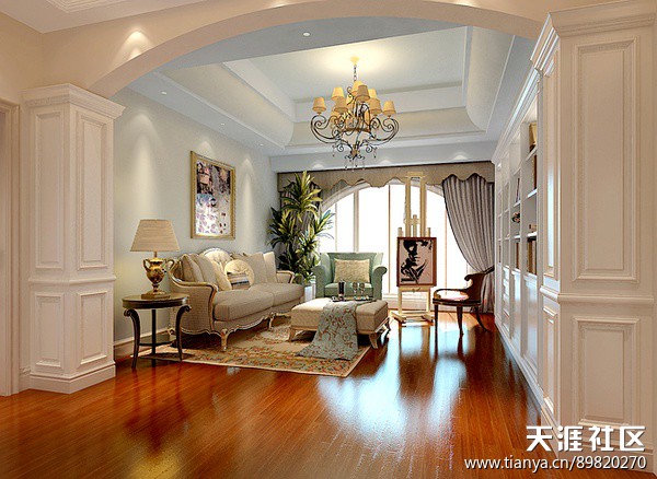 北京御墅法度欧式新古典拆修效果图