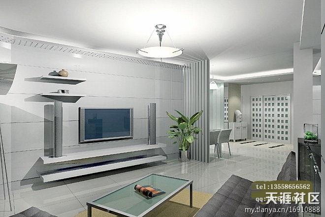 [创意生活]客厅拆修效果图，打造奇奥的缔造手法(贴图)