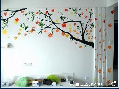 让人惊讶不已卧室墙贴效果图(转载)
