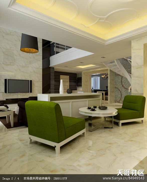 客厅设想的效果图展现厅