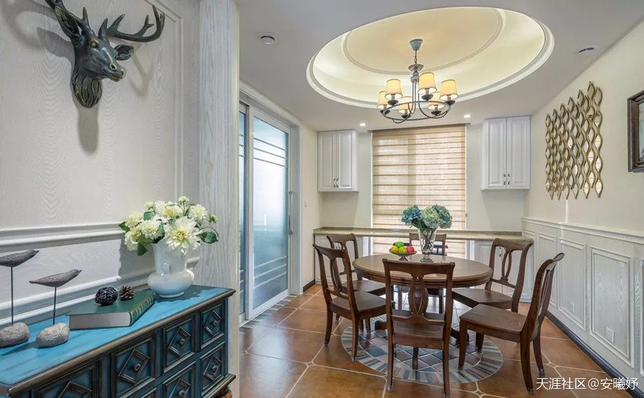 160㎡复古美式拆修，主卧实的好标致！