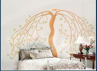 让人惊讶不已卧室墙贴效果图(转载)