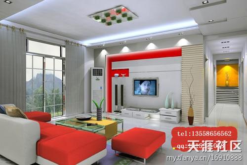 [创意生活]客厅拆修效果图，打造奇奥的缔造手法(贴图)