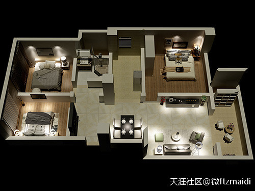 开贴免费做整屋瓷砖搭配效果图，有家拆用砖的问题也可征询