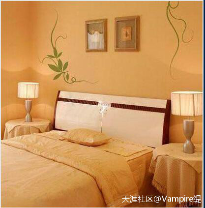 让人惊讶不已卧室墙贴效果图(转载)