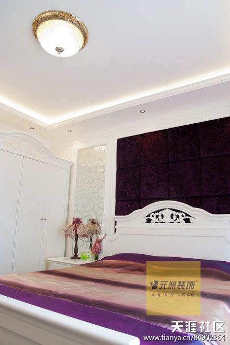 紫薇曲江意境三居室-140平米-欧式拆修设想效果图