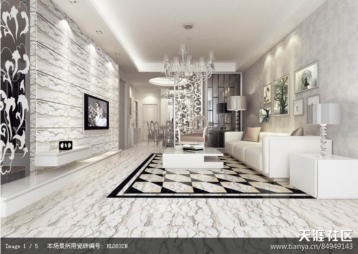 客厅设想的效果图展现厅