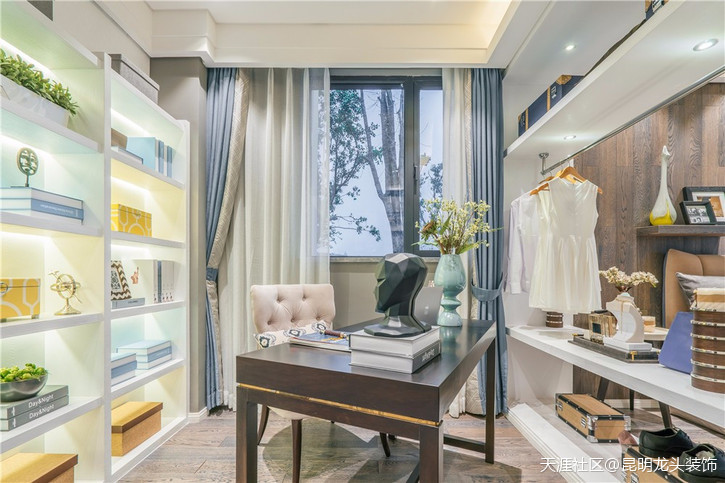 龙头粉饰展示翠微里欧式气概拆修效果图