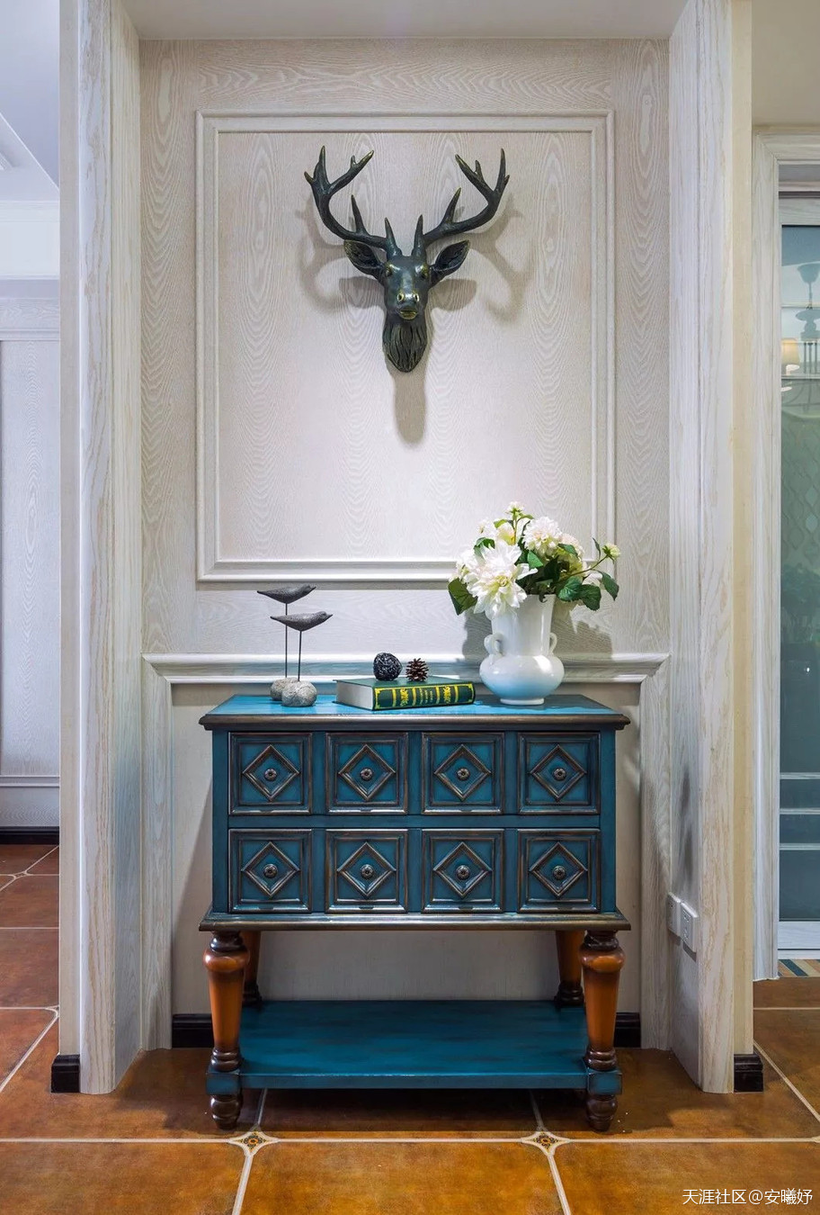 160㎡复古美式拆修，主卧实的好标致！