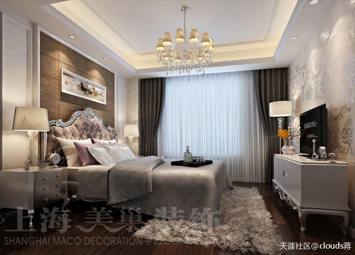 昌建誉峰86.64平两室两厅现代简约气概拆修效果图