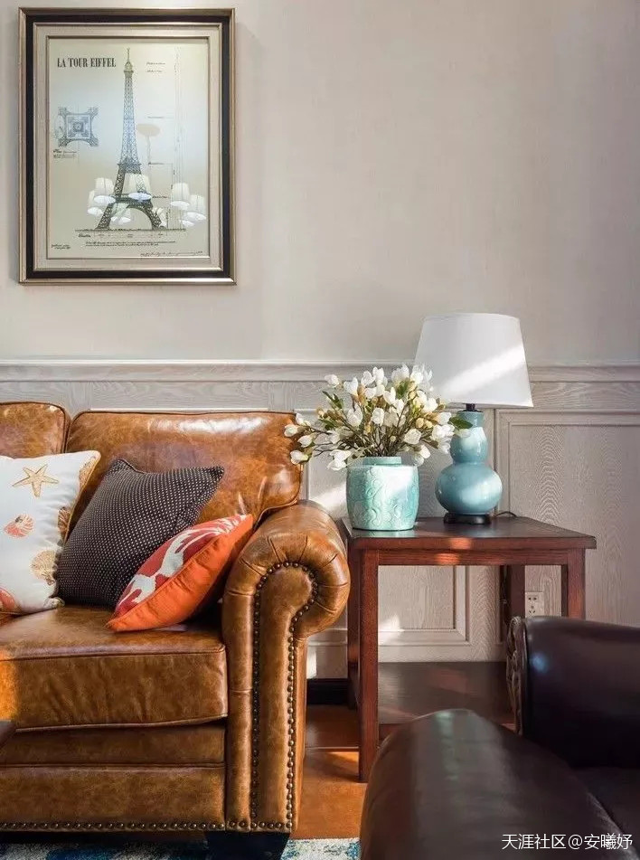 160㎡复古美式拆修，主卧实的好标致！