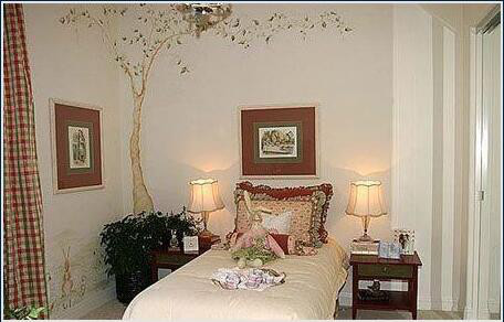 让人惊讶不已卧室墙贴效果图(转载)