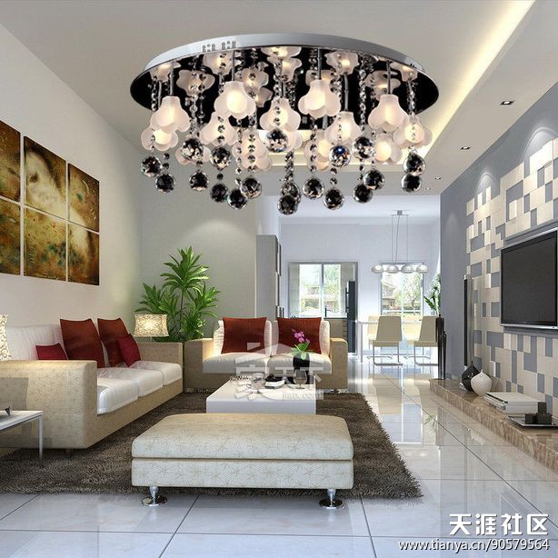 芳欣粉饰分享多个小客厅拆修效果图