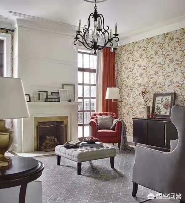 简欧气概空中浅灰，墙面暖色如何配窗帘？