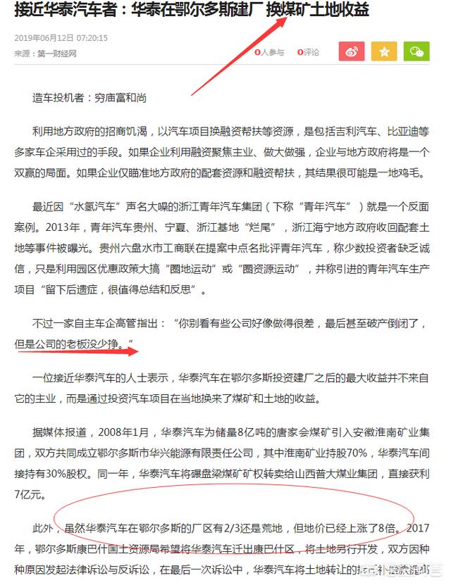 华泰汽车拖欠员工薪酬和供应商货款<strong>华泰汽车有限公司</strong>，你怎么看？