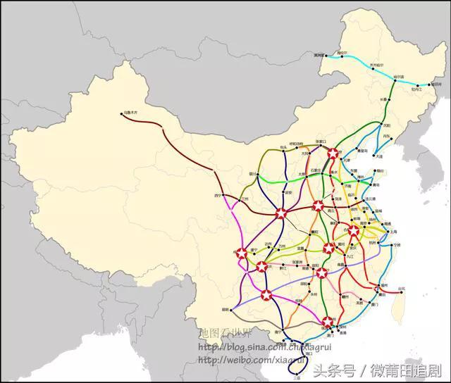 中国十大高铁枢纽分别是哪些城市？